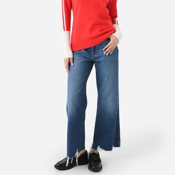 NWT FRAME The Relaxed Straight Jeans Size 25 | Low-Rise Fit | Raw Hem - Picture 2 of 11